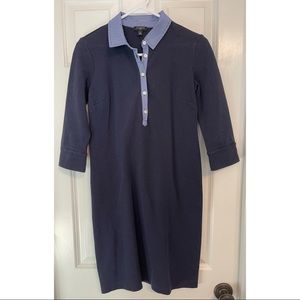 Navy Collared Dress